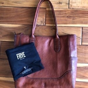 Frye Large leather shopper tote